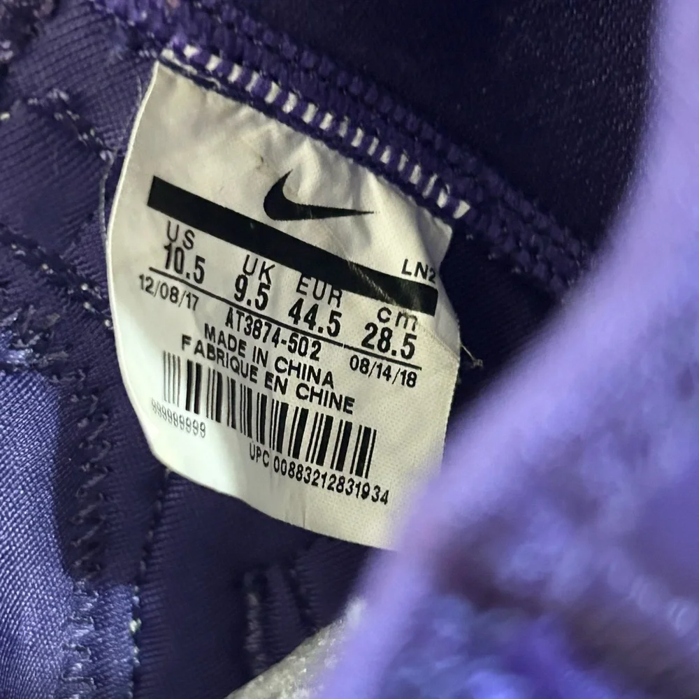 Nike Kobe A.D. Exodus Court Purple size 10.5 BRAND NEW MEN’S BASKETBALL SHOES - Picture 9 of 9